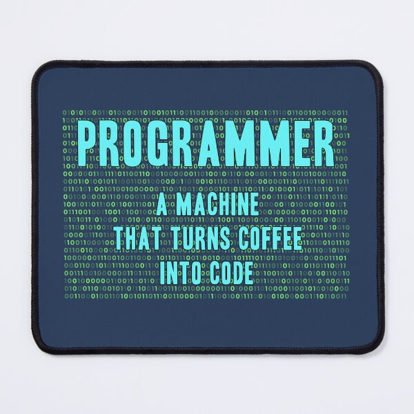 Item preview, Programmer A machine that turns coffee into code, a funny joke for programming lovers and developers designed and sold by abdelhak2005.