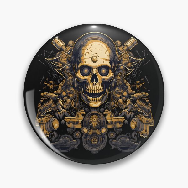 Item preview, Artificial Intelligence AI Singularity Cyborg Robot skull designed and sold by MLArtifex.
