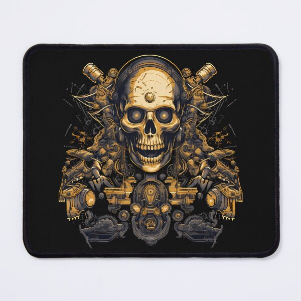 Item preview, Artificial Intelligence AI Singularity Cyborg Robot skull designed and sold by MLArtifex.