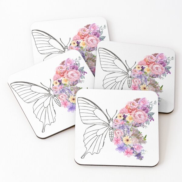 Item preview, Butterfly with Flower Wings designed and sold by RokaaShop.