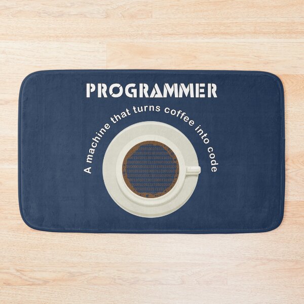 Item preview, Programmer A machine that turns coffee into code, a funny joke for programming lovers and developers designed and sold by abdelhak2005.