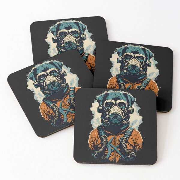 Item preview, Dog in a Gas Mask designed and sold by KnoClothingCo.