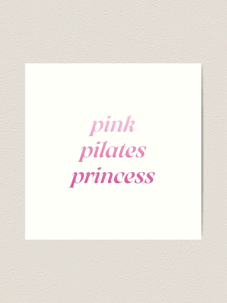 pink pilates princess aesthetic Art Print for Sale by aubreesdesigns