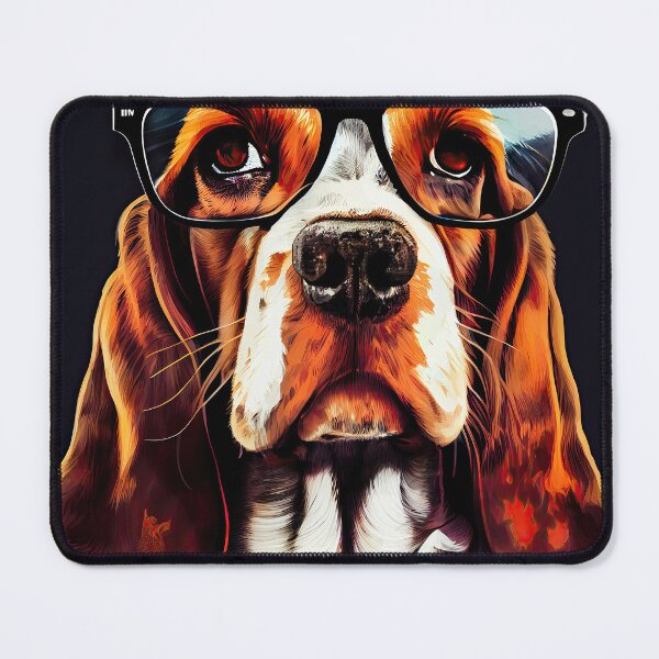 Item preview, Hipster Dog Abby #dog designed and sold by JBJart.