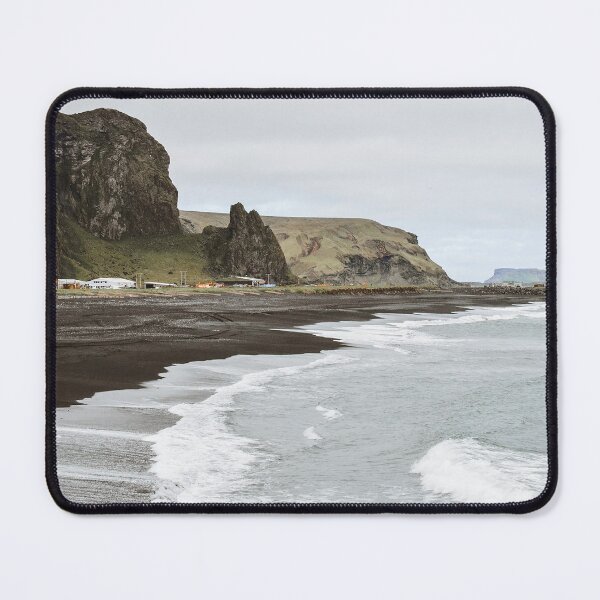 Item preview, Black Sand Beach Mountains Travel Iceland designed and sold by chonkandbeans.
