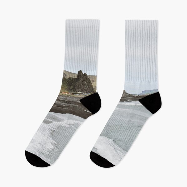 Item preview, Black Sand Beach Mountains Travel Iceland designed and sold by chonkandbeans.