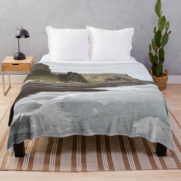 Item preview, Black Sand Beach Mountains Travel Iceland designed and sold by chonkandbeans.
