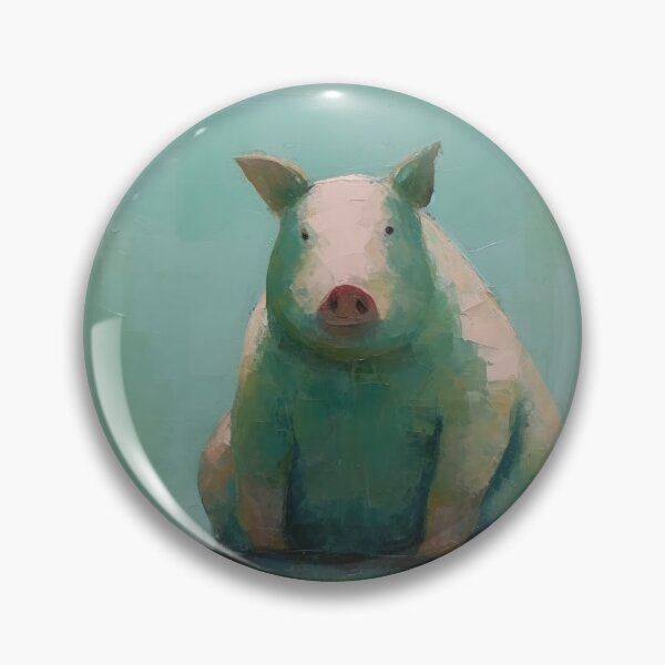 Artikelvorschau, Schwein sitzt in Grün entworfen und verkauft von YoPedro.