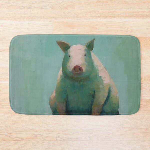 Item preview, Pig Sitting in Green designed and sold by YoPedro.