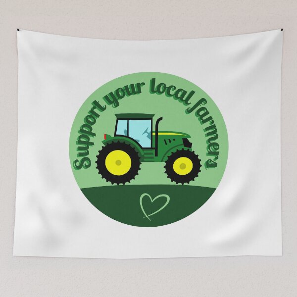 Item preview, Support your local farmers drawing designed and sold by Blondiabshop.