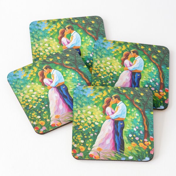 Item preview, Lovers Kissing designed and sold by ArtFactoryAI.