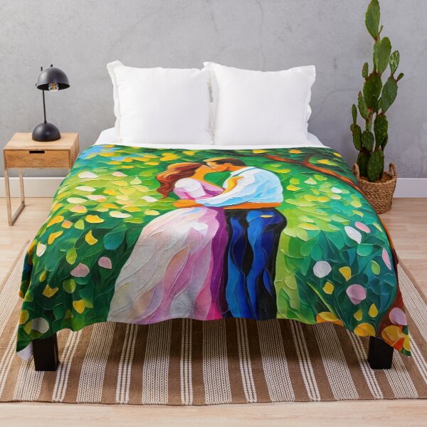Item preview, Lovers Kissing designed and sold by ArtFactoryAI.