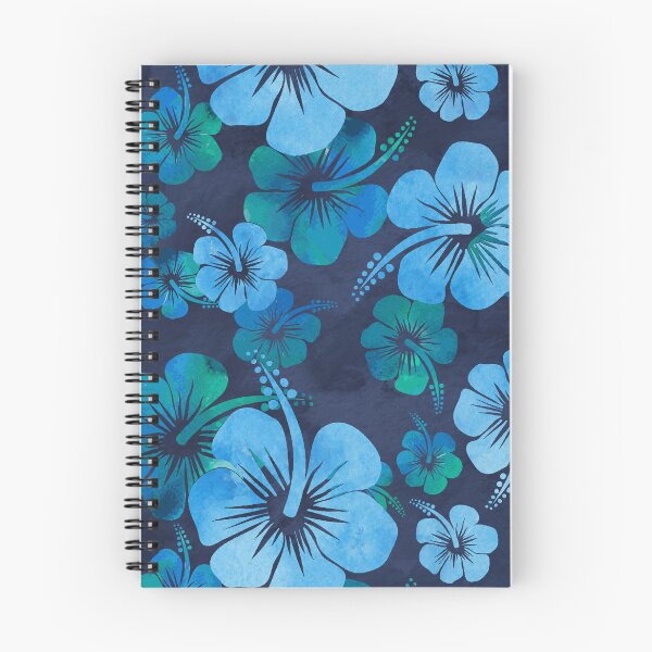 Item preview, Aloha Blue Hawaiian Floral Print designed and sold by TinyStarAmerica.