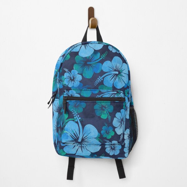 Item preview, Aloha Blue Hawaiian Floral Print designed and sold by TinyStarAmerica.
