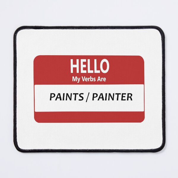 Item preview, Preferred Verbs - Paints / Painter designed and sold by BackgroundPixel.