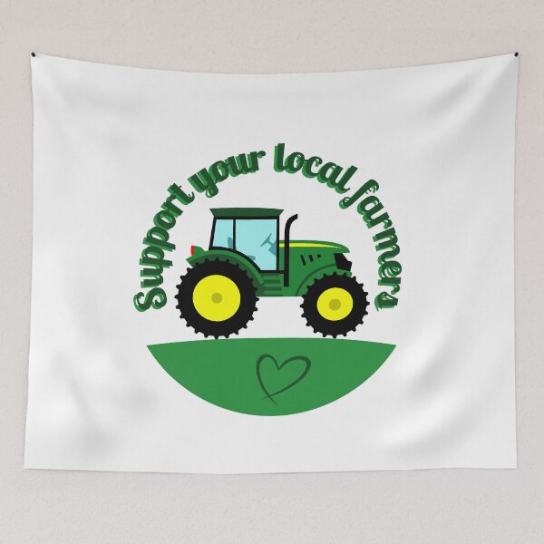 Item preview, Support your local farmers drawing designed and sold by Blondiabshop.