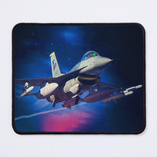 Item preview, F-16C Fighting Falcon flying in the night sky oil painting designed and sold by Rodissimus1984.