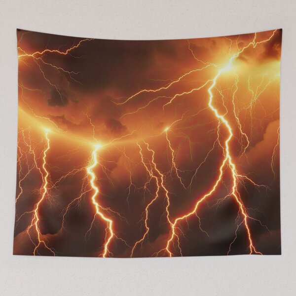 Item preview, Electricity Will Kill You Orange Graphic T-Shirt Dress designed and sold by Digital-Art-Co.