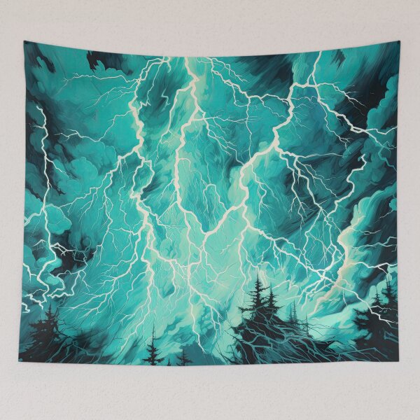 Item preview, Electricity Will Kill You Turquoise Graphic T-Shirt Dress designed and sold by Digital-Art-Co.