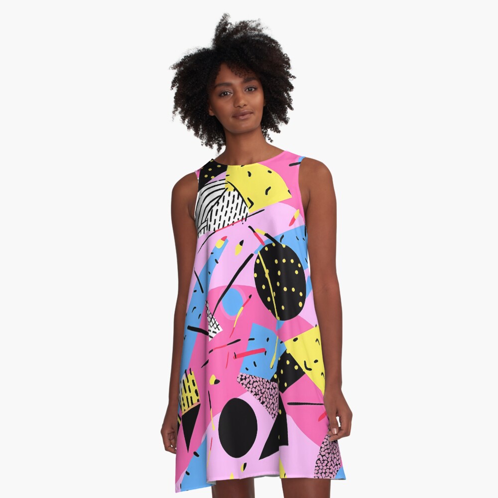 80s and 90s Nostalgia Pop Pattern