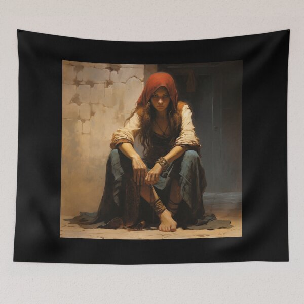 Item preview, Barefoot Beggar Girl #1 designed and sold by Demonik-Art.