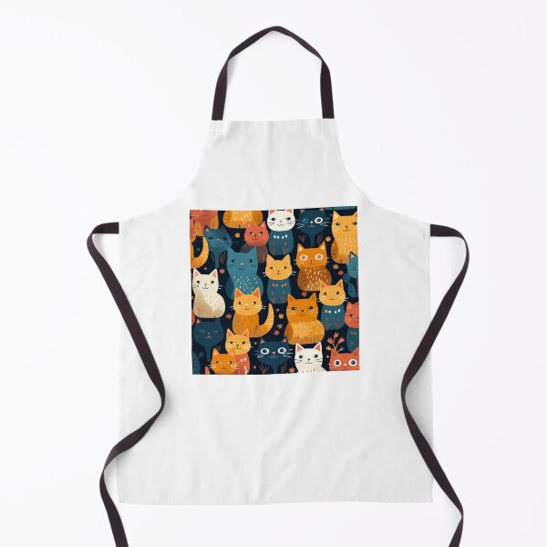 Item preview, Smiling happy colourful cats pattern designed and sold by SmileshareShop.