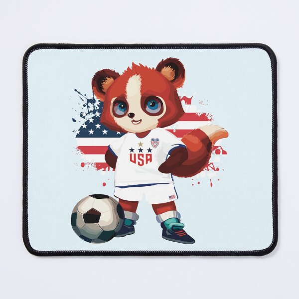 Item preview, USA Soccer Red Panda Mascot designed and sold by Numero14.