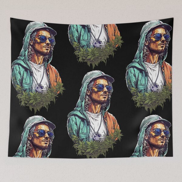 Item preview, Cali Dude Chronically chilling on that Chronic rocking Aviators designed and sold by wojysmokes.