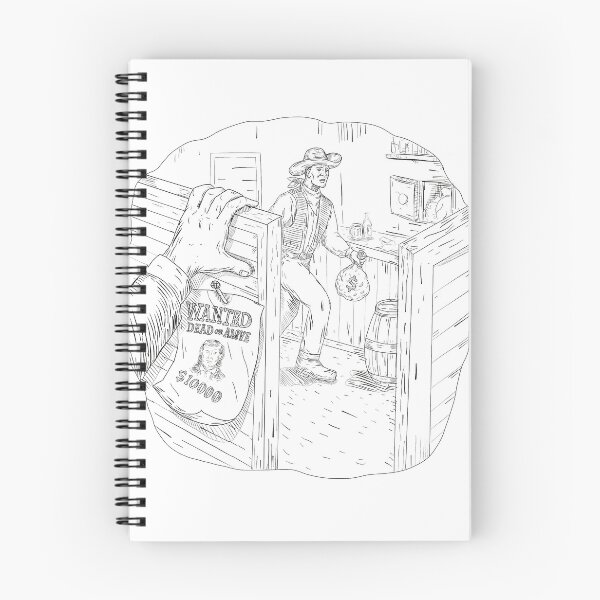 Item preview, Cowboy Robbing Saloon Drawing designed and sold by patrimonio.