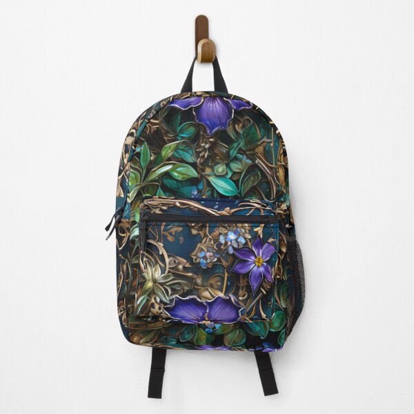 Item preview, Steampunk twisted Flowers on Broken Stained Glass designed and sold by BrandonArtWorld.