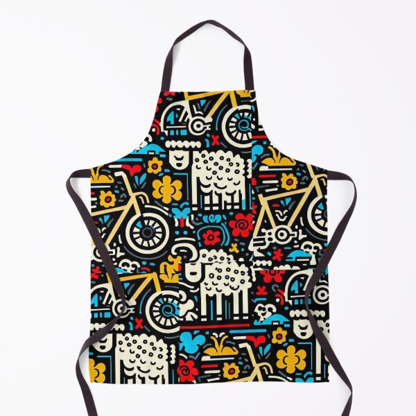 Item preview, Cycling past sheep designed and sold by RachelRebel.