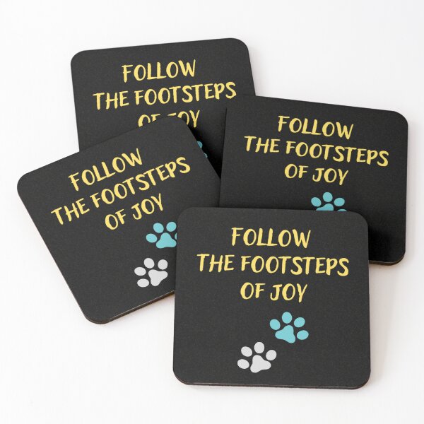Item preview, Follow the footsteps of Joy -  inspiring for dog lovers designed and sold by Dreamtodream.