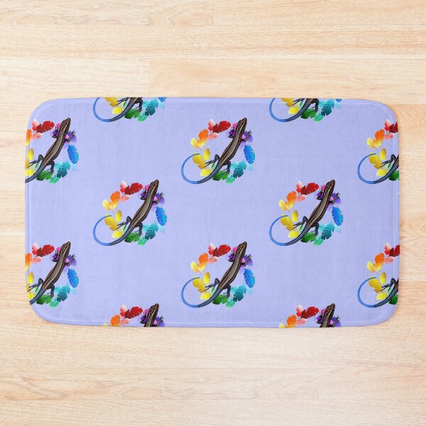 Item preview, Cute Lizard open eyes blue tail colorful designed and sold by Shinetroves.