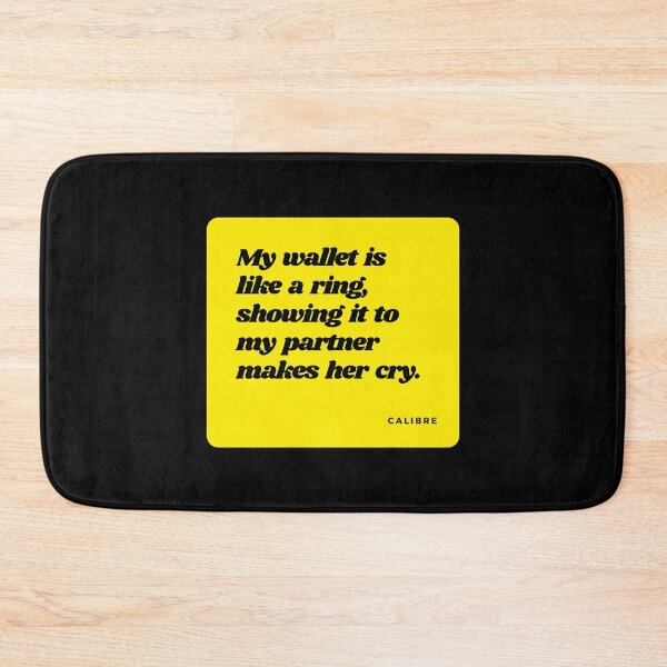 Item preview, Funny quote, Sarcastic humor, Motivational quotes, friendship quotes, inspirational quotes, Awesome, Positive quotes, Good morning, Life quotes, best friend quotes, yellow square, My Wallet designed and sold by SwissCalibre.