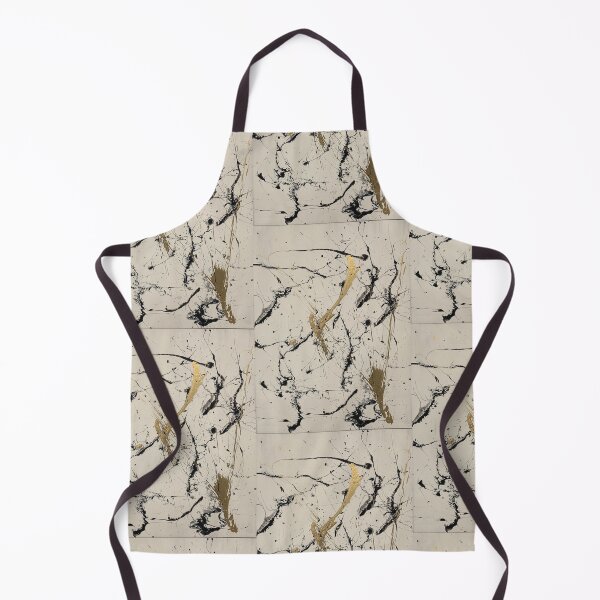 Item preview, Unruly, Black white and gold abstract splatter and drip painting designed and sold by IICents.
