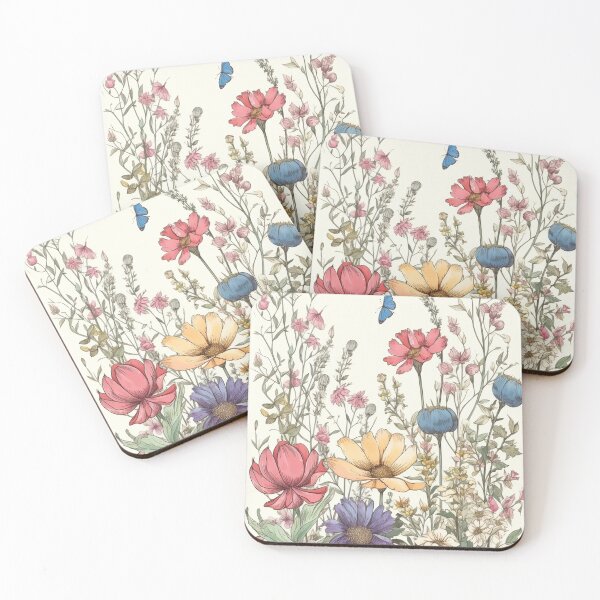 Item preview, Spring flowers and leaves border rectangle designed and sold by MiraCleAI.