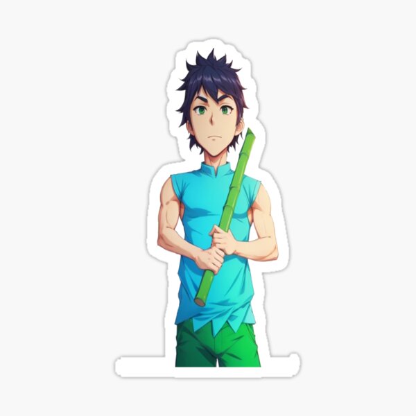 Muscular Anime Guy Sticker for Sale by baraclub