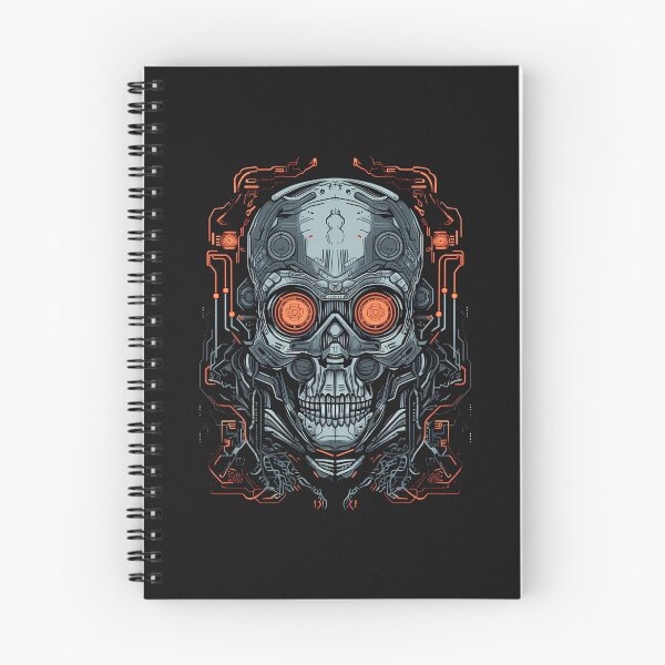 Item preview, Artificial Intelligence AI Singularity Cyborg Robot skull designed and sold by MLArtifex.