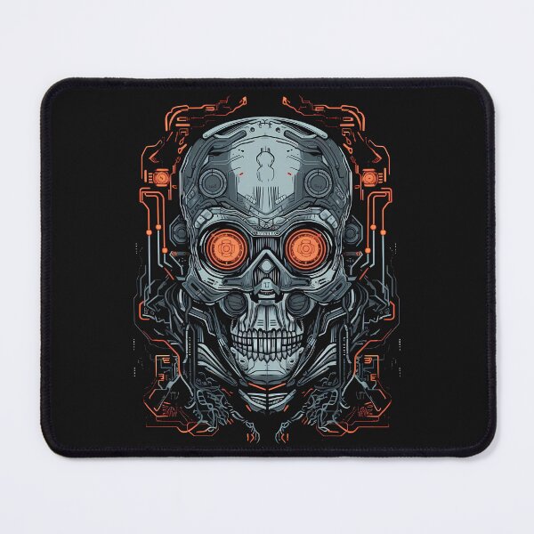 Item preview, Artificial Intelligence AI Singularity Cyborg Robot skull designed and sold by MLArtifex.