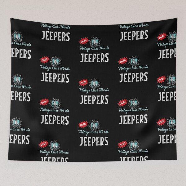 Item preview, Vintage Cuss Words Jeepers Distressed designed and sold by twHistory.