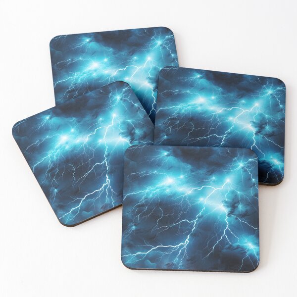 Item preview, Electricity Will Kill You Cyan Graphic T-Shirt Dress designed and sold by Digital-Art-Co.