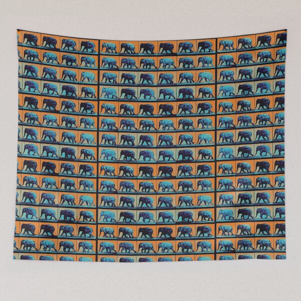 Item preview, Vintage Elephant in Motion, Carribean designed and sold by DreamingBeetle.