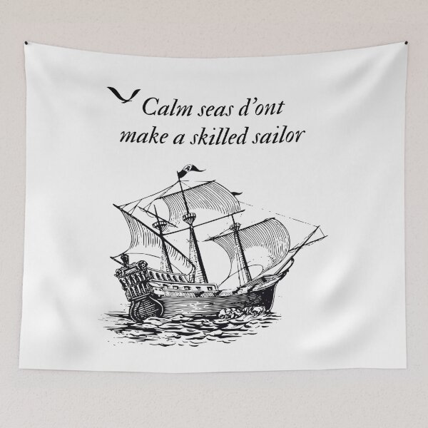 Item preview, A ship in the waves of the sea designed and sold by Bensalem95.