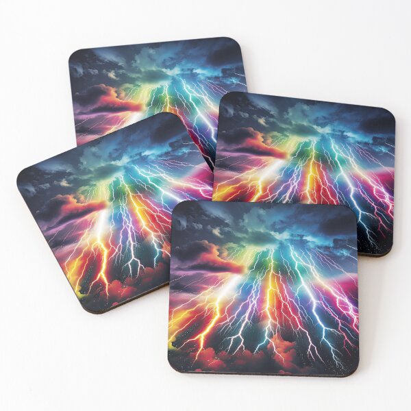 Item preview, Electricity Will Kill You Rainbow Graphic T-Shirt Dress designed and sold by Digital-Art-Co.
