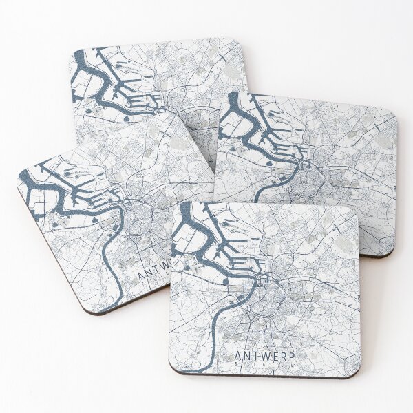 Item preview, Antwerp City Map of Belgium - Coastal designed and sold by deMAP.