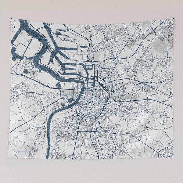 Item preview, Antwerp City Map of Belgium - Coastal designed and sold by deMAP.