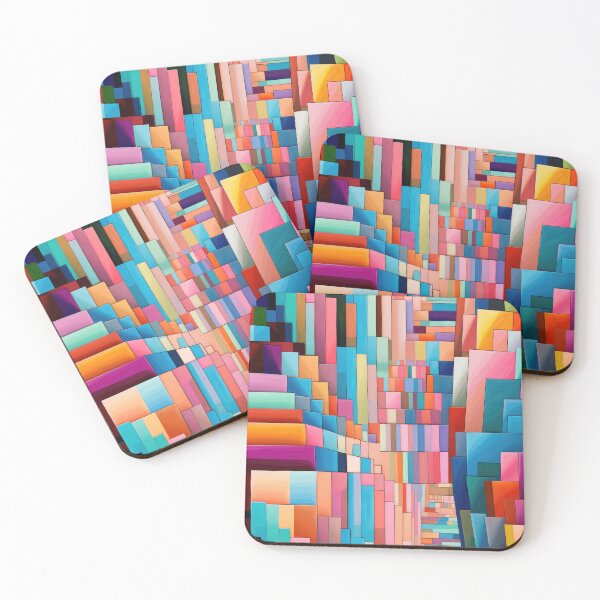 Item preview, Colorful Maze Of Cubes designed and sold by Jiinkyy.