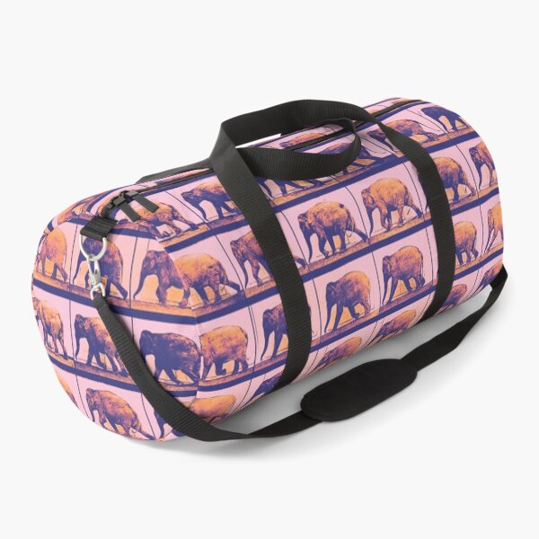 Item preview, Vintage Elephant in Motion, Sunset Pink designed and sold by DreamingBeetle.