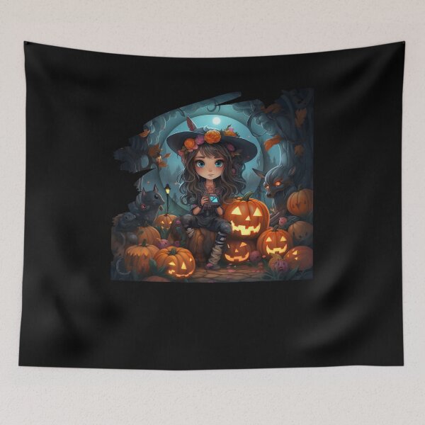 Item preview, Halloween Anime Chibi Kawaii Girl Funny Gift For Kids designed and sold by Chmielayka.