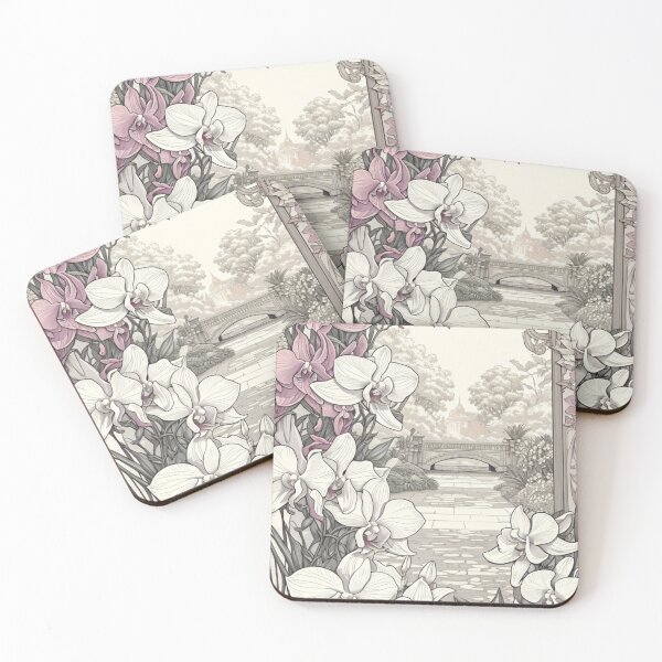 Item preview, Orchid Enchantment - Elegant Garden View designed and sold by ZinZoe.